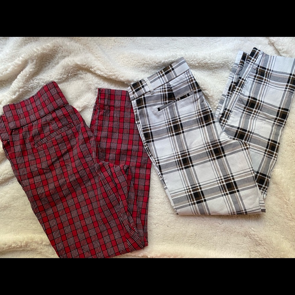 Plaid pants bundle